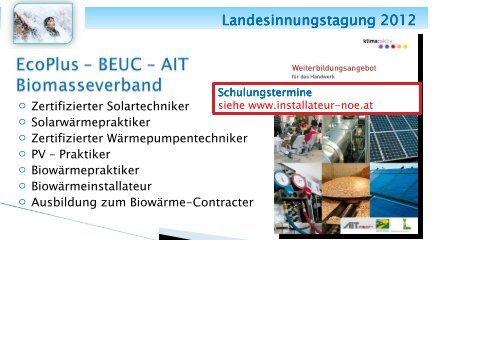 Landesinnungstagung 2012 KommR Ing. Herbert Urbanich KommR ...