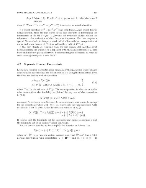 Stochastic Programming - Index of