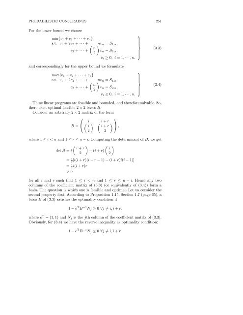 Stochastic Programming - Index of