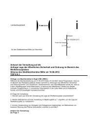 Antwort der Verwaltung auf die Anfrage Lage der Ã¶ffentlichen ...