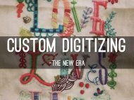 Custom Digitizing - The New Era