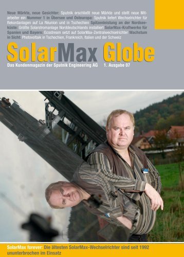 Solarmax Magazin "Max Globe 01-2007" - AEP Energie-Consult ...