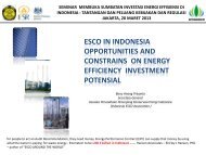 Esco In Indonesia Opportunities And Constrains On Energy ... - IESR