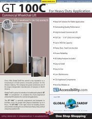 Commercial Wheelchair Lift GT - Global Tardif Groupe manufacturier ...