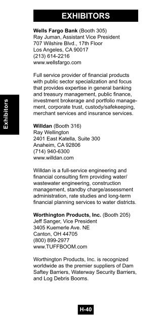 ExHIbITors - ACWA