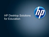 HP Cloud Computing for Schools - Digital Learning Environments