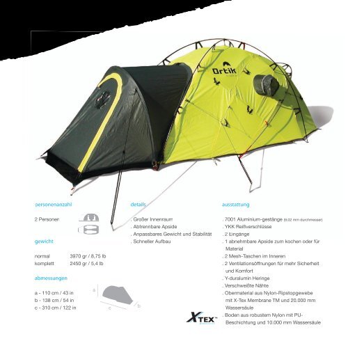 Ortik Catalogue 2012 DE - Ortik - For Alpine Use