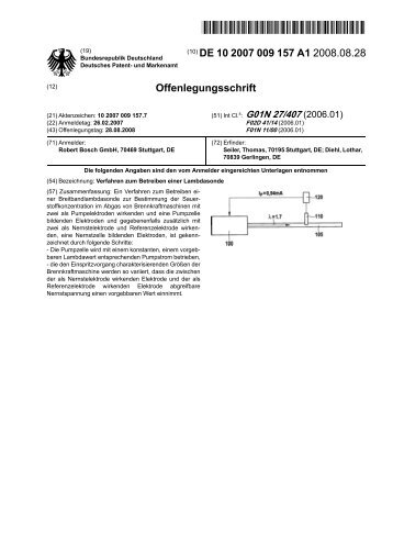 DE 102007009157 A1 - patentGate GmbH