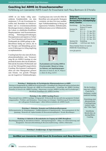 Coaching bei ADHS im Erwachsenenalter - Kontrolliertes Trinken