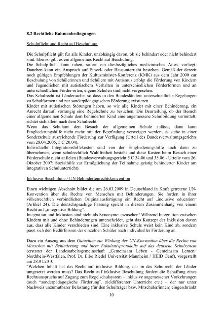 Leitlinien des Bundesverbandes autismus Deutschland e.V. zur ...