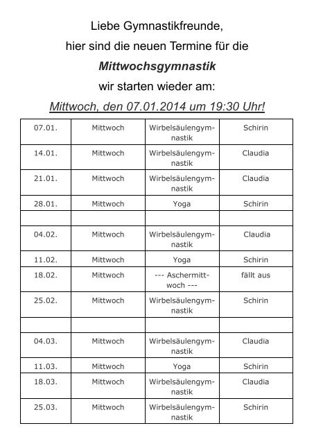 S'Neiaste vom SCK 01/2015