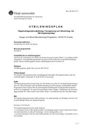 utbildningsplan - student . vxu . se