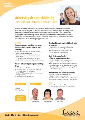Arbetslagsledarutbildning Gr H.pdf - LÃ¤rarfortbildning