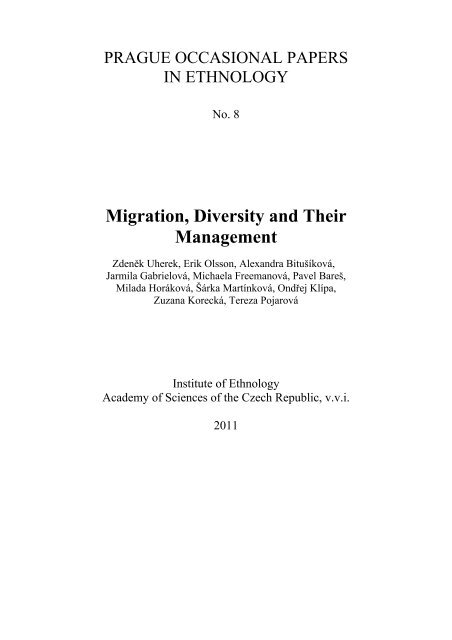 Migration, Diversity and Their Management