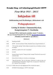 Välkommen till jubileum 26 oktober 2013! - sstpf