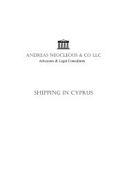 SHIPPING IN CYPRUS - Andreas Neocleous & Co