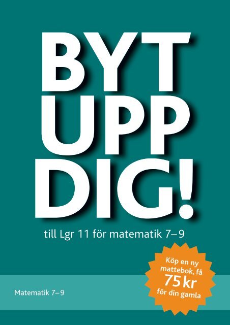 till Lgr 11 fÃ¶r matematik 7â 9