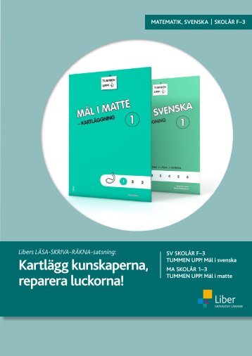 KartlÃ¤gg kunskaperna, reparera luckorna!