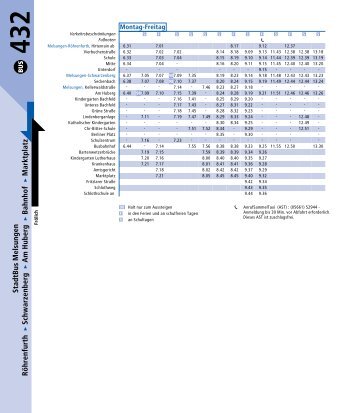 Link Fahrplan Linie 432