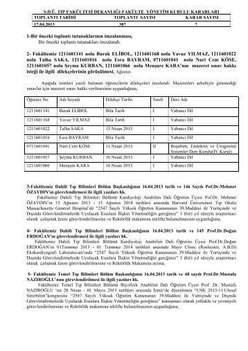 FYK-387 - TÄ±p FakÃ¼ltesi