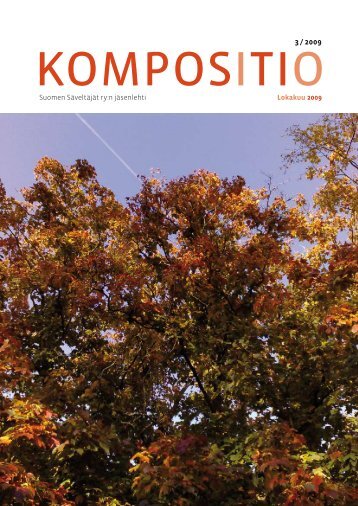 Kompositio 03 / 2009 - Suomen SÃ¤veltÃ¤jÃ¤t ry