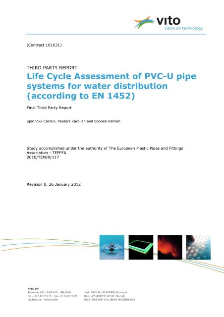 Life Cycle Assessment of PVC-U pipe systems for ... - BureauLeiding
