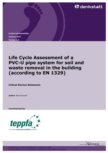 Life Cycle Assessment of a PVC-U pipe system for ... - BureauLeiding