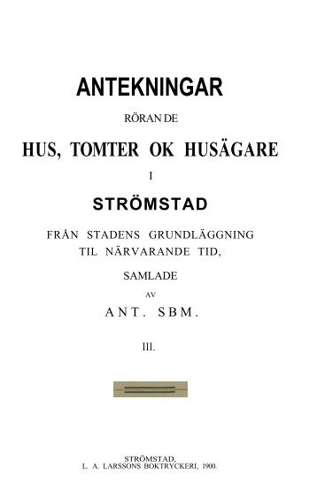 ANTEKNINGAR