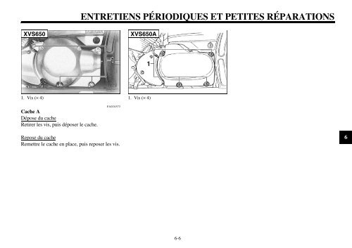 entretiens périodiques et petites réparations