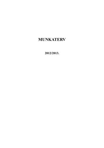 MUNKATERV 1213.pdf - EÃ¶tvÃ¶s JÃ³zsef SzÃ©khelyintÃ©zmÃ©ny