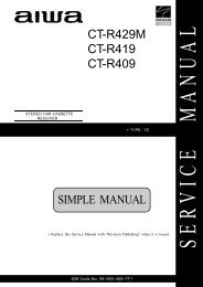 SIMPLE MANUAL CT-R429M CT-R419 CT-R409 - Mari TV Elettronica