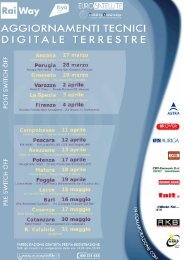 INCONTRI TECNICI EUROSATELLITE RAIWAY - Mari TV Elettronica