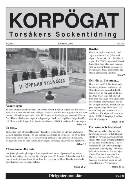 T o r s Ã¥ k e r s   S o c k e n t i d n i n g - KorpÃ¶gat