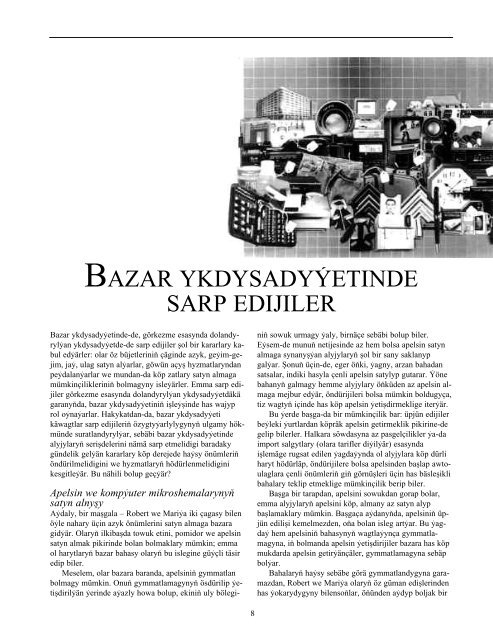 Bazar ykdysadyËeti nÃ¤me?