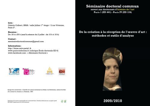 Dépliant Séminaire_ Def_ le 16 nov_ 2009.pdf - Université Paris 1 ...