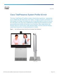 Cisco TelePresence System Profile 42-inch - CompView.com