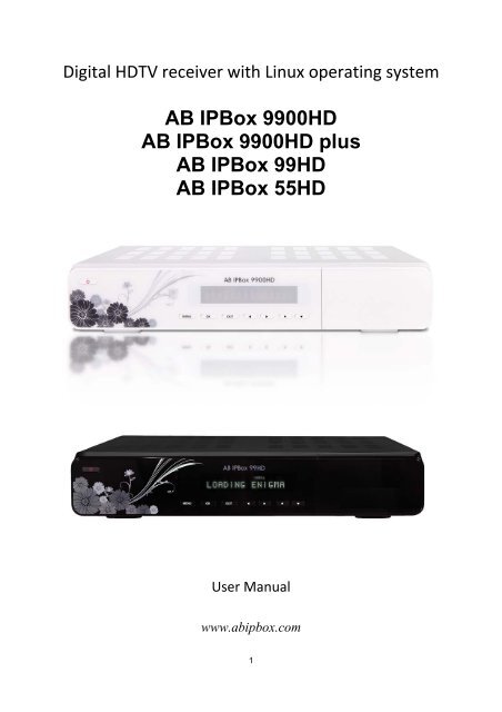AB Ipbox 9900HD AB Ipbox 9900HD plus AB ... - AB-COM Europe