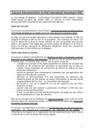 Concours interuniversitaire en Droit International ... - CREDHO