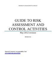 guide to risk assessment and control activities - MMB Home