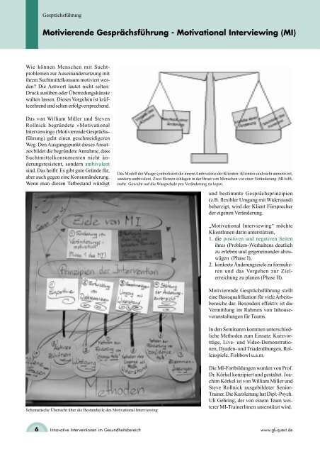 Motivational Interviewing (MI) - Kontrolliertes Trinken