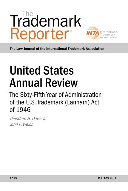 United States Annual Review - Lando & Anastasi, LLP