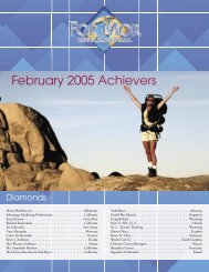 February 2005 Achievers - ForMor International