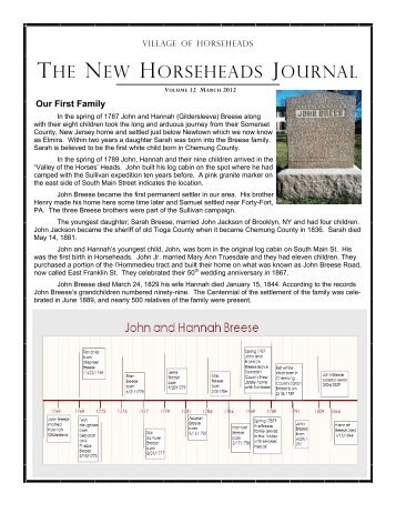 THE NEW HORSEHEADS JOURNAL - Village of Horseheads