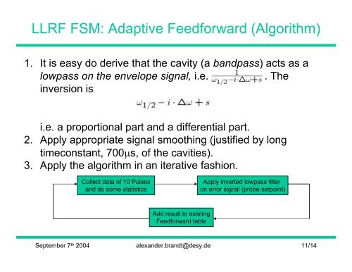 Improvements in LLRF Control Algorithms and Automation - Desy