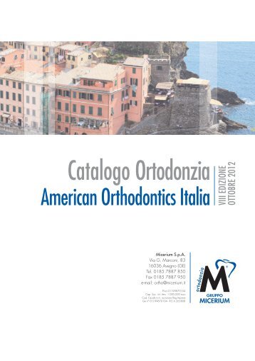 Catalogo Ortodonzia - Gruppo Micerium