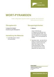 WORT-PYRAMIDEN - Lesekultur macht Schule