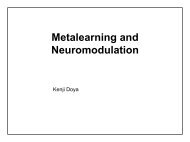 Metalearning and Neuromodulation - FIAS