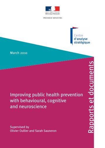 Improving public health prevention with behavioural, cognitive and