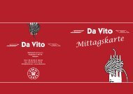 Mittagskarte Da Vito Restaurant & Pizzeria