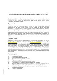 NOTICE OF EXTRAORDINARY GENERAL MEETING IN KARO BIO AB